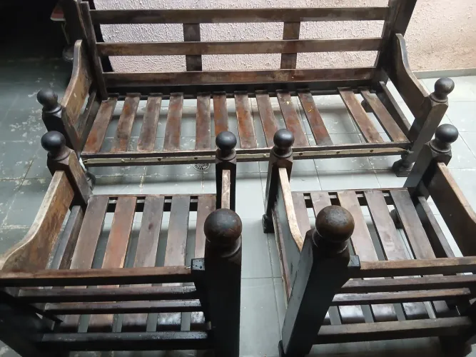 Conjunto de Sofá madeira de Massaranduba