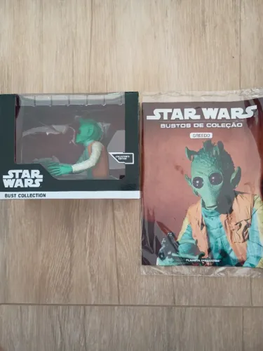 Colecão Busto Star Wars - 03 Unidades - Greedo,  Shock Trooper e Soldado Rebelde