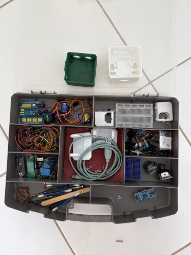 Kit eletrônica arduino nano + diversos módulos 