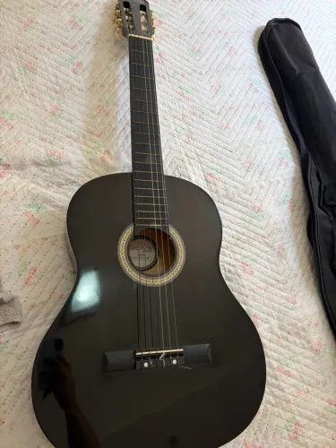 Violão acústico preto Groovin