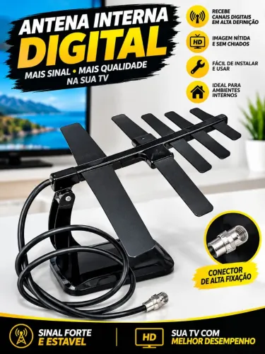 Antena Interna Digital Prime Tech Super 1000
