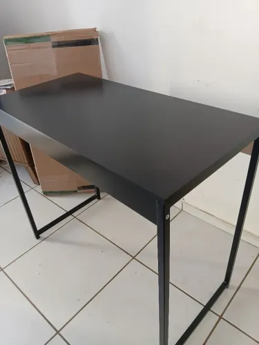 Mesa Escrivaninha 90cm Estilo Industrial Para Escritório Estudo ou Gamer