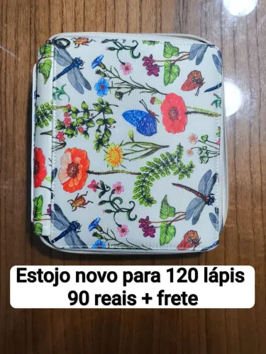 Estojo para lápis de cor com 120 compartimentos individuais