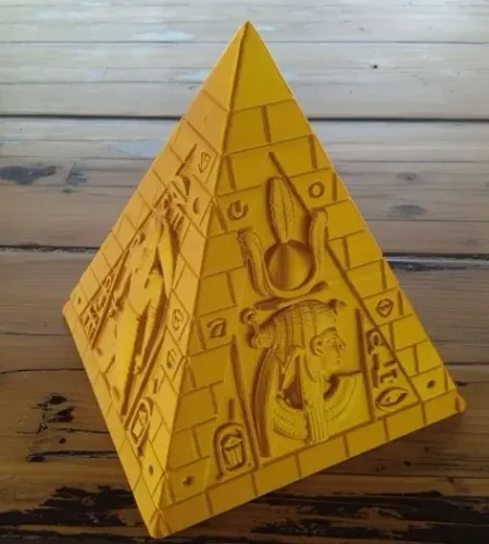 Pirâmide Egípcia Decorativa - Impressão 3D 
