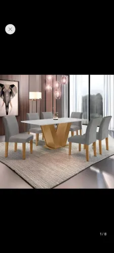 Vende-se mesa 6 cadeiras 