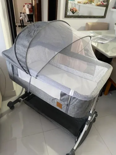 Berço Portatil Acoplado Moises Balanço Infantil Bebe Pipdip