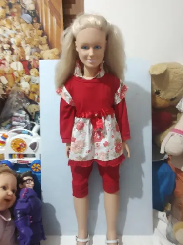 Boneca Xuxa Antiga Cotiplás Ela Anda e Tem Mecanismo - 82cm 