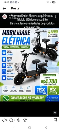 Bike Elétrica Scooter Yoo 200