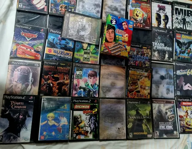 Lote 30+ Jogos PS2 + 3 DVDs Chaves ORIGINAIS -