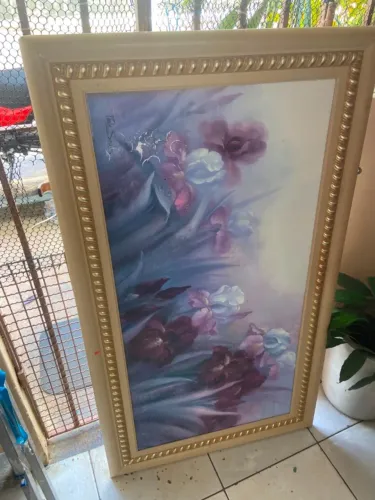 Quadro decorativo com moldura elegante - Bom estado