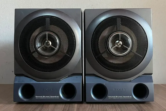 Par Caixas Sony 75 Rms Cada 2Vias Leia Descrição