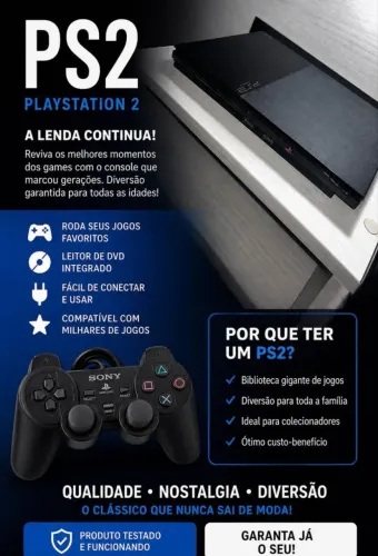 PlayStation 2 Completo Com Jogos (Ler Descrição)