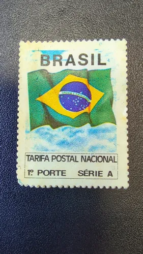 Selo Brasil Bandeira Nacional 1º Porte Série A - Tarifa Postal Nacional (Novo)