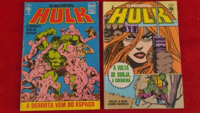 Lote com Incrível Hulk 32 e 41 da Editora Abril 1986