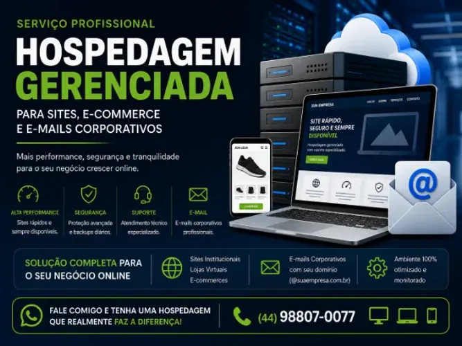 Hospedagem para Sites e E-mails