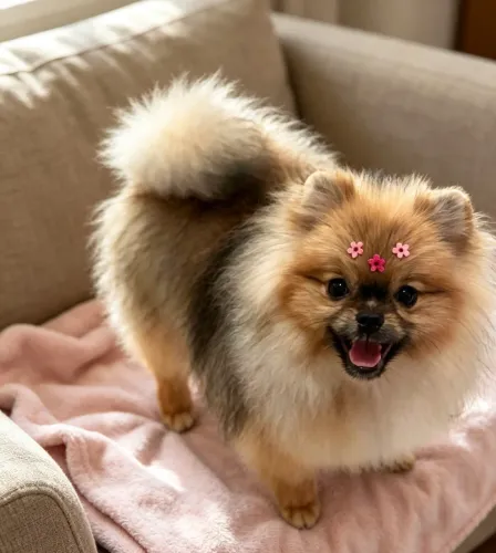 Spitz alemão fêmea anã ursinha