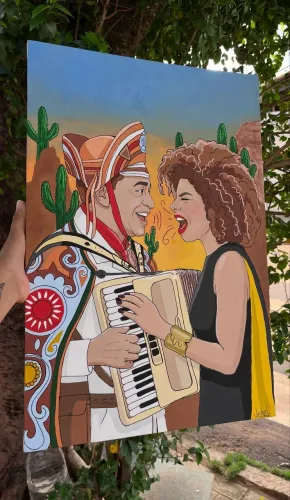 Pintura de Vanessa da Mata Compartilhado por ela