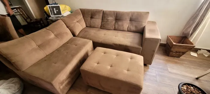Sofá modular com três peças