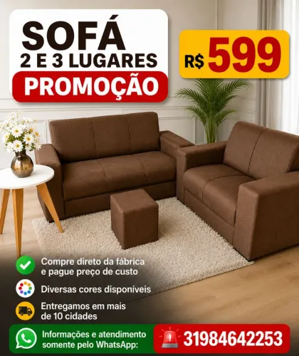 SOFÁ 2 E 3 LUGARES