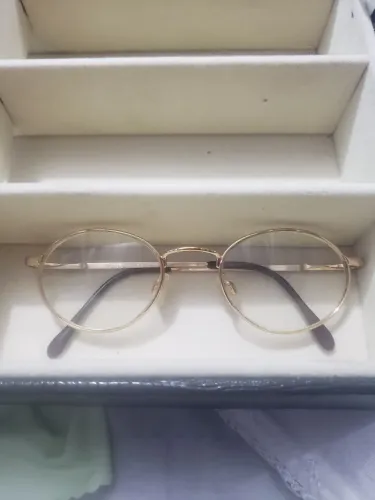 Armação de óculos United Colors of Benetton vintage - metal dourado original