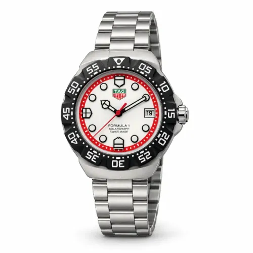 Relógio Masculino TAG Heuer Formula 1 Branco Solargraph 38 mm Prem AAA+