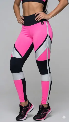 Calça Leg Legging Hipkini Nova Sem Uso Rosa