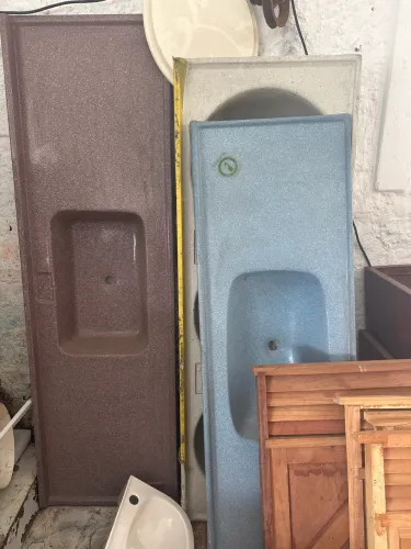 Pias de fibra para cozinha