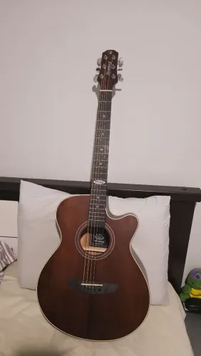 Violão Strinberg Smoked com acessórios, case rígida, correia, cordas lacradas