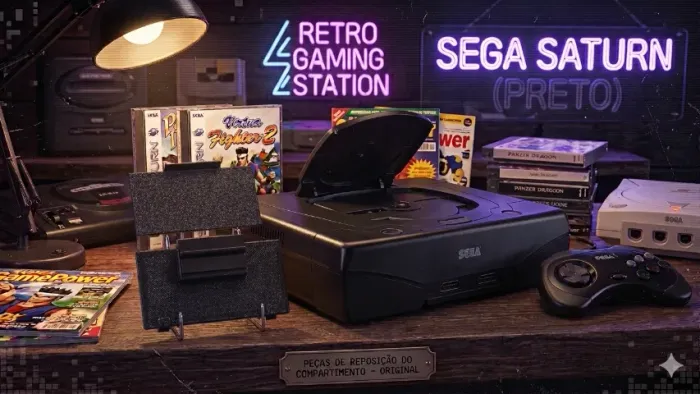 Tampa traseira do Sega Saturn