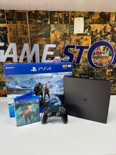 PS4 Semi Novo Barato - Completo - Com Garantia!