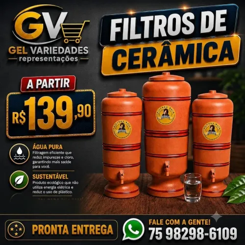 Filtros de cerâmica - Promoção - A partir de: