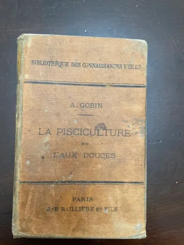 Livro sobre Psicultura em francês de 1889