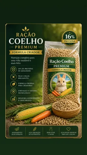 Ração Premium para Coelhos