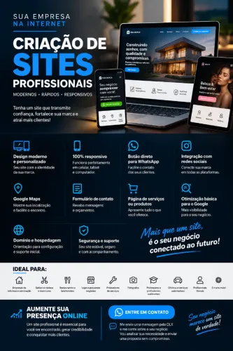 Criação de Sites Profissionais | Site para Empresas | WhatsApp + Google
