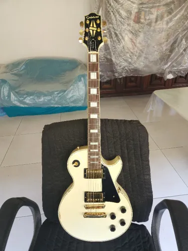 Epiphone Elitist Les Paul Custom Alpine White Japonesa (MIJ) Gibson