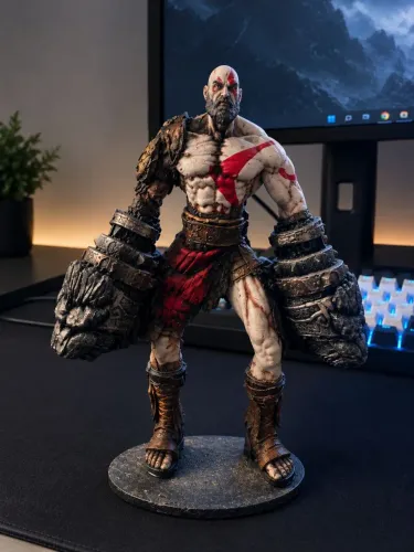 Estátua Kratos God of War Decorativa