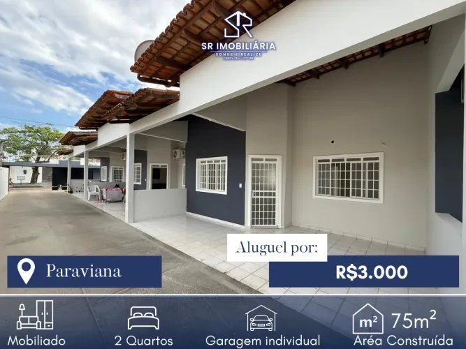 Aluga-se Apartamento mobiliado no paraviana com 2 quartos 