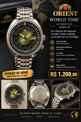 Orient hora mundial da década de 70