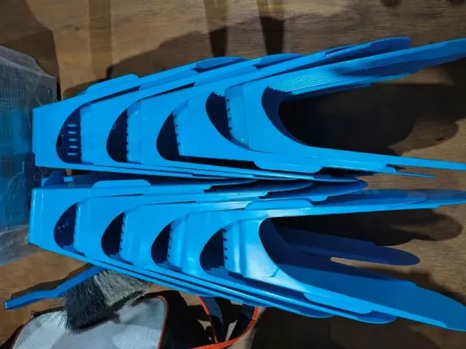 Kit 20 Organizadores de sapatos, saltos e tênis - Azul Claro 