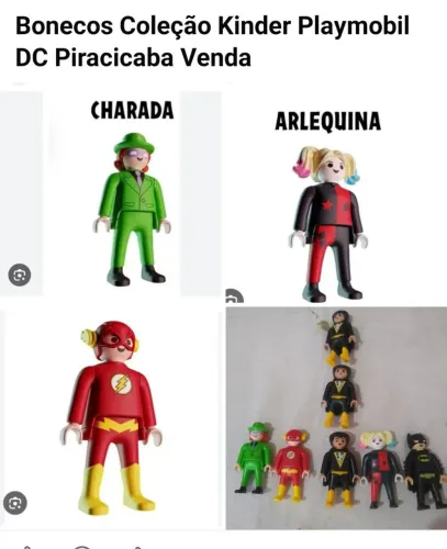 Bonecos Coleção Playmobil DC 
