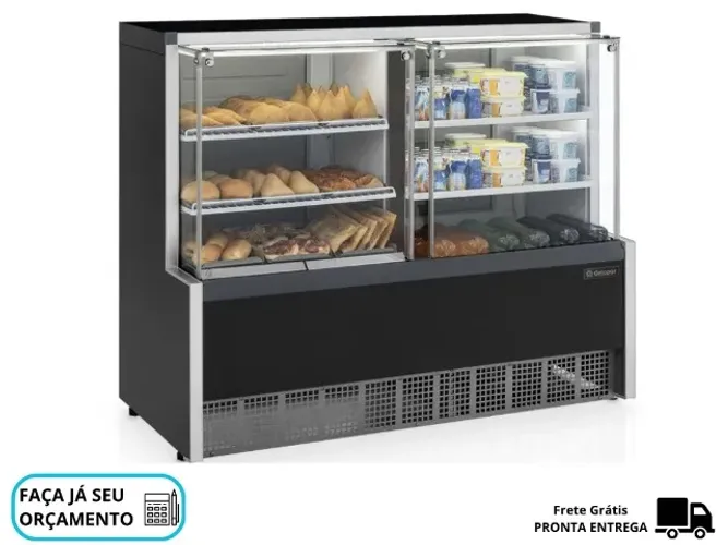 Balcão Estufa / Refrigerado 1,40 metros Gelopar Novo