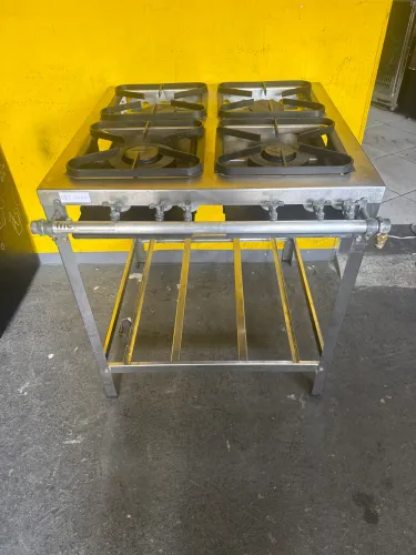 Fogão industrial Metalmaq 4 bocas sem forno 