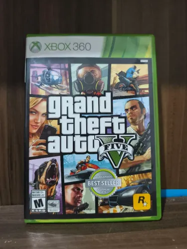 Lote 6 Jogos Originais Xbox 360 - Gta V, Batman AO, Ac Black Flag, Cod 4, BF3, BF4