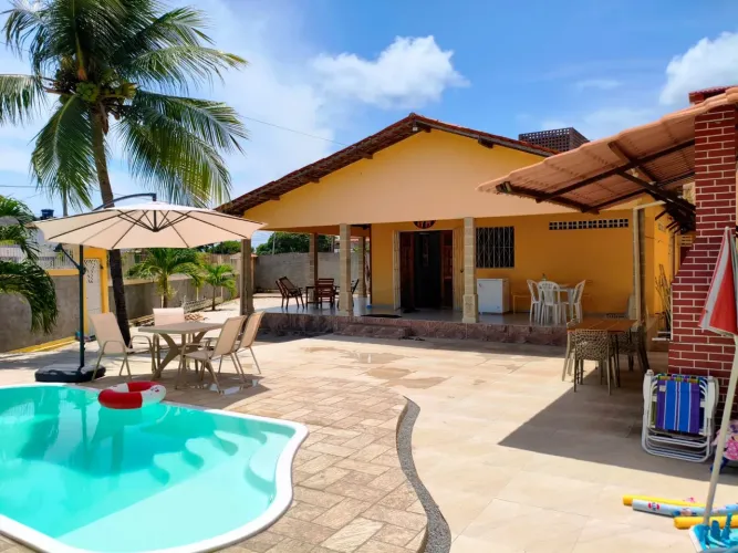 Casa Praia Ponta de Pedras - Piscina Churrasqueira Pet Friendly a 200m do mar<br>