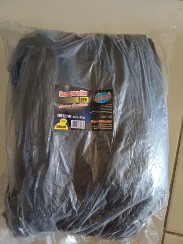 Saco para lixo 200L com 100 unidades limpemax