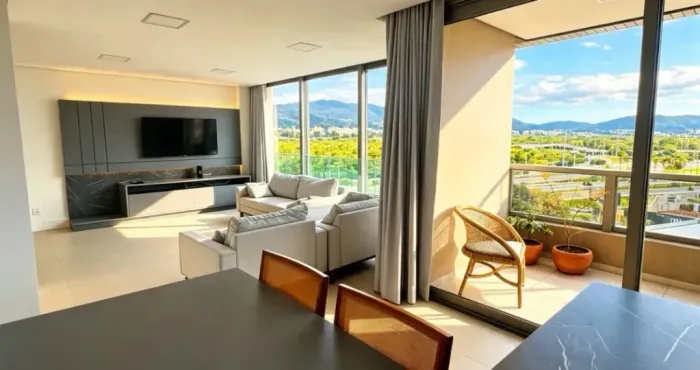 Alugo apartamento mobiliado, com 03 suítes, 03 vagas garagem e 110m² privativo, no bairro
