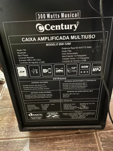 Vendo caixa de som amplificada completa