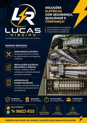 Técnico em Eletrotécnica/Eletricista - Manutenção Elétrica Industrial e Predial..