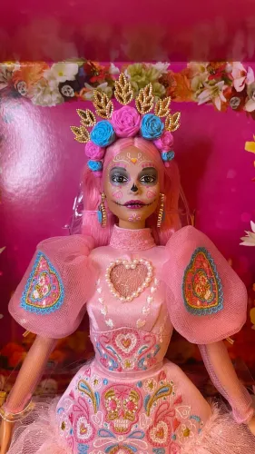 RARA - Barbie Signature Pink Magnólia dia de muertos