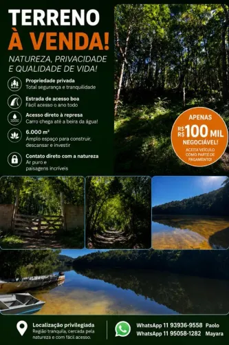 Vendo terreno, aceito propostas